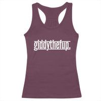 Funny Giddythefup Derby Day Racerback Tank Top Derby Giddy Up Horse Racing