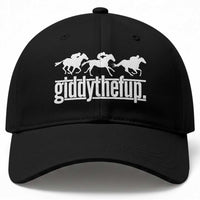 Funny Giddythefup Derby Day Baseball Cap Vintage Giddy Up Horse Racing