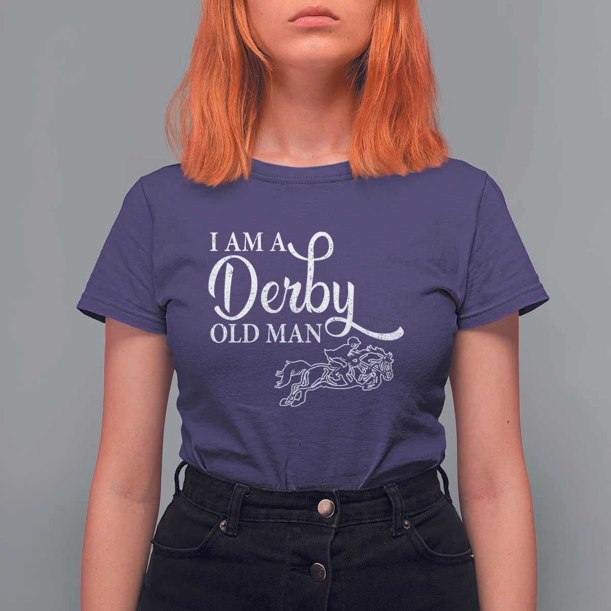 Funny I Am A Derby Old Man T Shirt For Women Derby Day Horse Racing