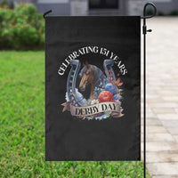 Celebrating 151 Years Derby Day Garden Flag Horse Racing Horseshoe Flowers