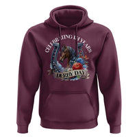Celebrating 151 Years Derby Day Hoodie Horse Racing Horseshoe Flowers