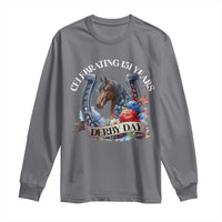 Celebrating 151 Years Derby Day Long Sleeve Shirt Horse Racing Horseshoe Flowers