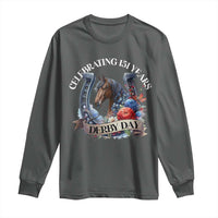 Celebrating 151 Years Derby Day Long Sleeve Shirt Horse Racing Horseshoe Flowers