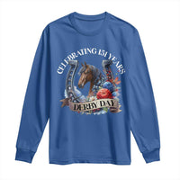 Celebrating 151 Years Derby Day Long Sleeve Shirt Horse Racing Horseshoe Flowers