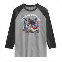 Celebrating 151 Years Derby Day Raglan Shirt Horse Racing Horseshoe Flowers