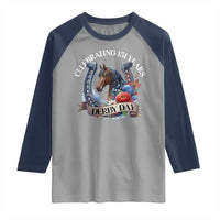 Celebrating 151 Years Derby Day Raglan Shirt Horse Racing Horseshoe Flowers