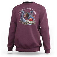 Celebrating 151 Years Derby Day Sweatshirt Horse Racing Horseshoe Flowers