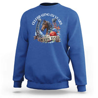 Celebrating 151 Years Derby Day Sweatshirt Horse Racing Horseshoe Flowers