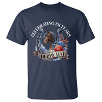 Celebrating 151 Years Derby Day T Shirt Horse Racing Horseshoe Flowers