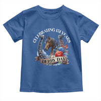 Celebrating 151 Years Derby Day Toddler T Shirt Horse Racing Horseshoe Flowers