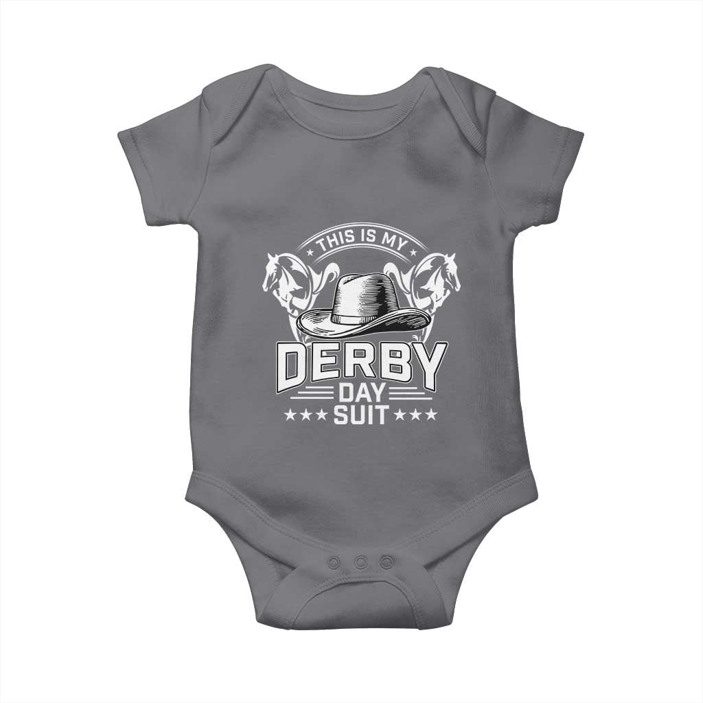 Funny This Is My Derby Day Suit Baby Onesie Horse Racing