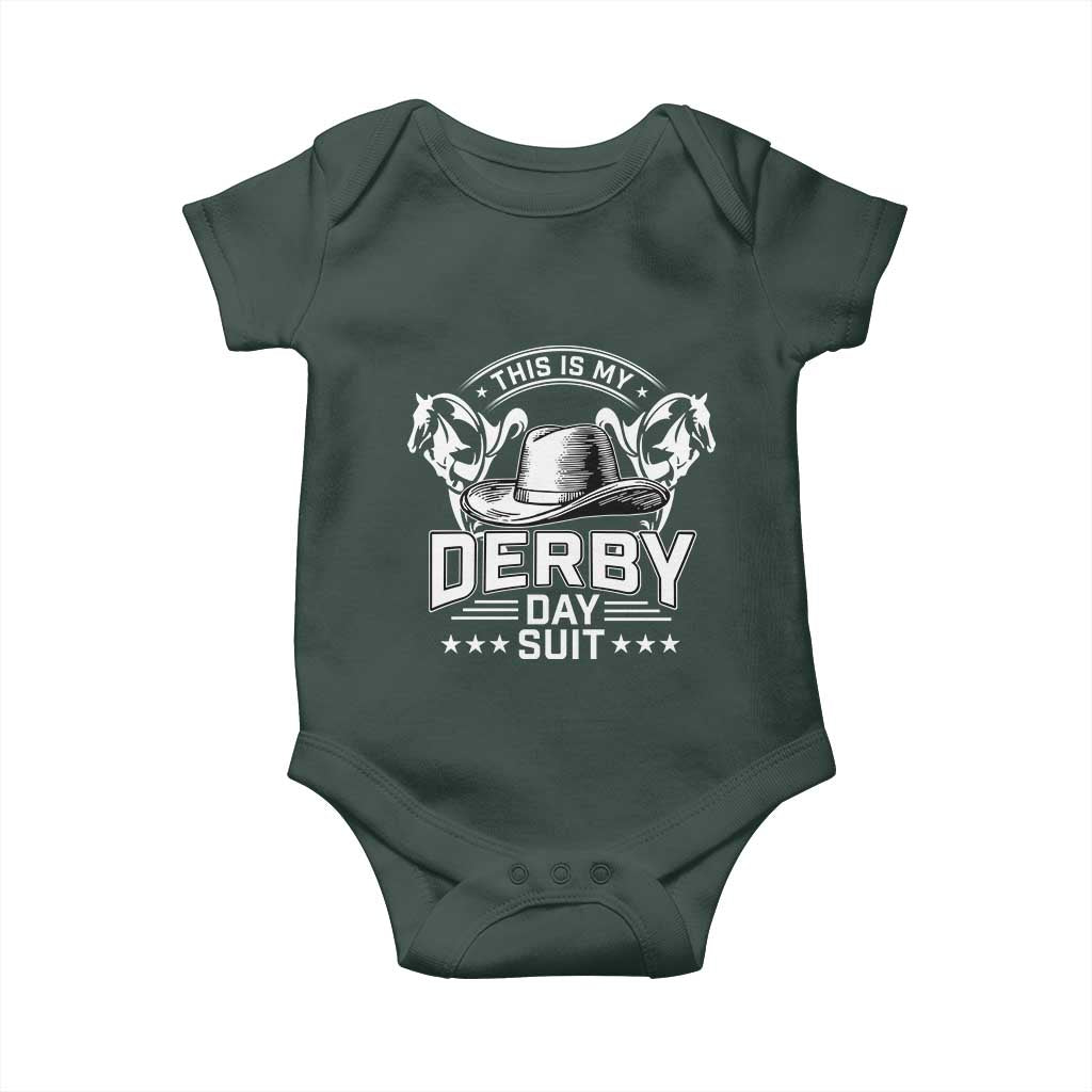Funny This Is My Derby Day Suit Baby Onesie Horse Racing