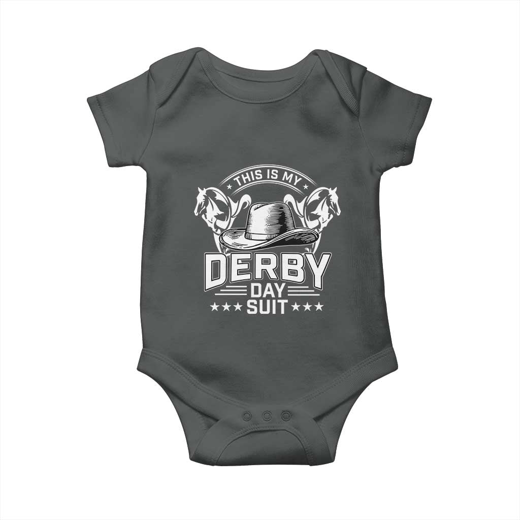 Funny This Is My Derby Day Suit Baby Onesie Horse Racing