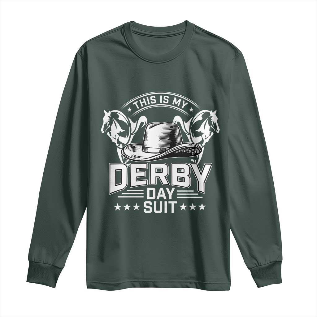 Funny This Is My Derby Day Suit Long Sleeve Shirt Horse Racing