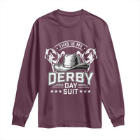 Funny This Is My Derby Day Suit Long Sleeve Shirt Horse Racing