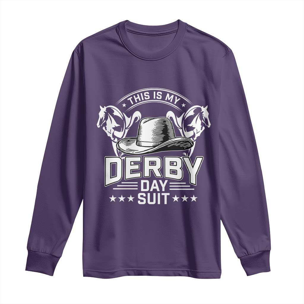 Funny This Is My Derby Day Suit Long Sleeve Shirt Horse Racing