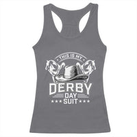 Funny This Is My Derby Day Suit Racerback Tank Top Horse Racing
