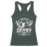 Funny This Is My Derby Day Suit Racerback Tank Top Horse Racing
