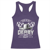 Funny This Is My Derby Day Suit Racerback Tank Top Horse Racing