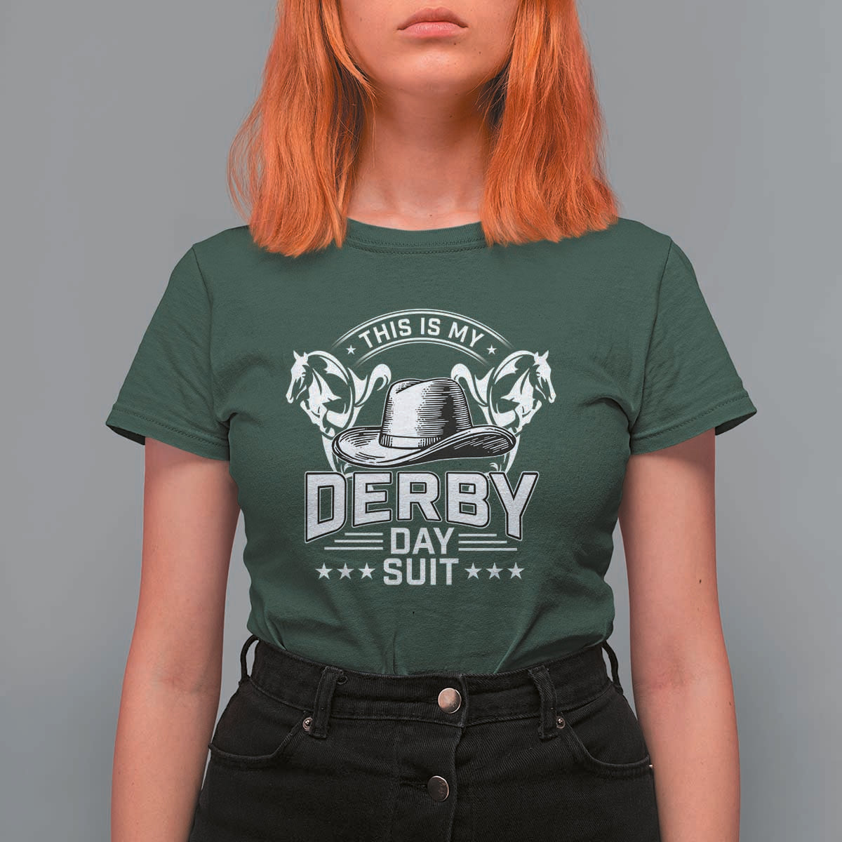Funny This Is My Derby Day Suit T Shirt For Women Horse Racing