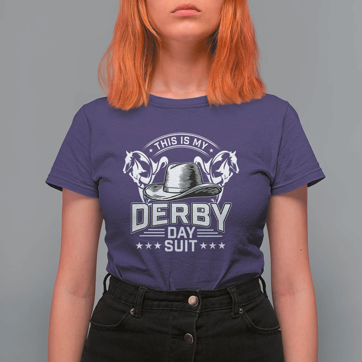 Funny This Is My Derby Day Suit T Shirt For Women Horse Racing