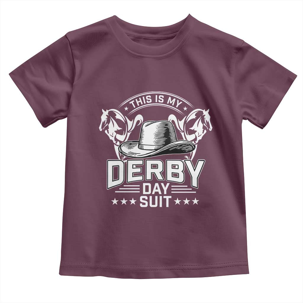 Funny This Is My Derby Day Suit Toddler T Shirt Horse Racing
