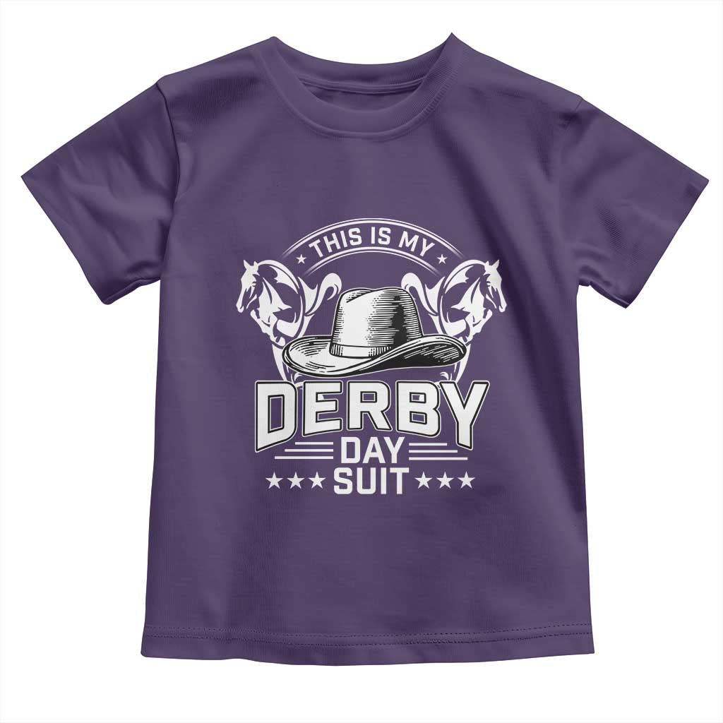 Funny This Is My Derby Day Suit Toddler T Shirt Horse Racing