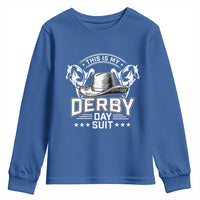 Funny This Is My Derby Day Suit Youth Sweatshirt Horse Racing