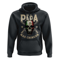 Funny Mexican Dad Hoodie El Papa Mas Chingon Vintage Mexico Skull