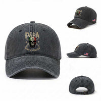 Funny Mexican Dad Washed Cotton Baseball Cap El Papa Mas Chingon Vintage Mexico Skull