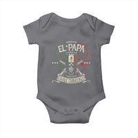Funny El Papa Mas Chingon Baby Onesie Best Mexican Dad Father's Day Skull