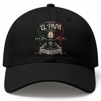Funny El Papa Mas Chingon Baseball Cap Best Mexican Dad Fathers Day Skull