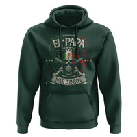 Funny El Papa Mas Chingon Hoodie Best Mexican Dad Father's Day Skull