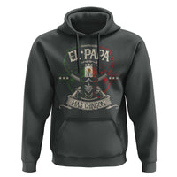 Funny El Papa Mas Chingon Hoodie Best Mexican Dad Father's Day Skull