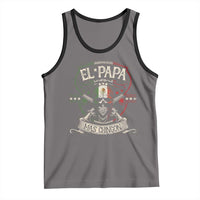 Funny El Papa Mas Chingon Tank Top Best Mexican Dad Father's Day Skull