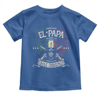 Funny El Papa Mas Chingon Toddler T Shirt Best Mexican Dad Father's Day Skull