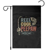 Funny Reel Cool Peepaw Garden Flag Fishing Grandpa Fisherman Father's Day