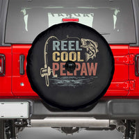 Funny Reel Cool Peepaw Spare Tire Cover Fishing Grandpa Fisherman Father's Day