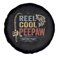 Funny Reel Cool Peepaw Spare Tire Cover Fishing Grandpa Fisherman Father's Day