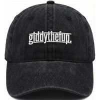 Funny Giddythefup Derby Day Washed Cotton Baseball Cap Derby Giddy Up Horse Racing