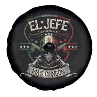 Funny El Jefe Mas Chingon Spare Tire Cover Mexican Boss
