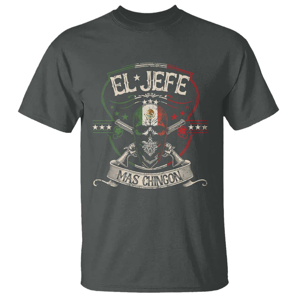 Funny El Jefe Mas Chingon T Shirt Mexican Boss