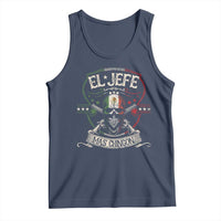 Funny El Jefe Mas Chingon Tank Top Mexican Boss