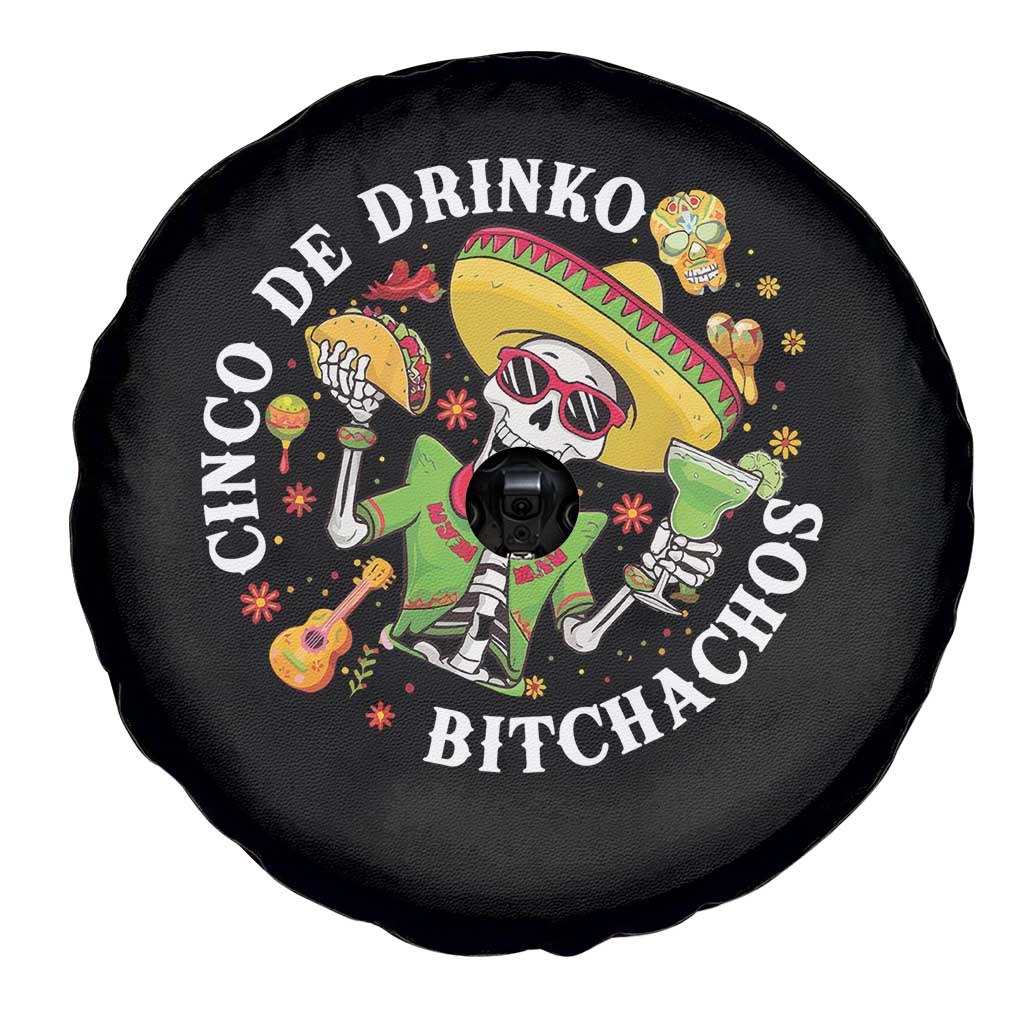 Cinco De Drinko Bitchachos Spare Tire Cover Funny Cinco De Mayo Drinking Mexican Fiesta