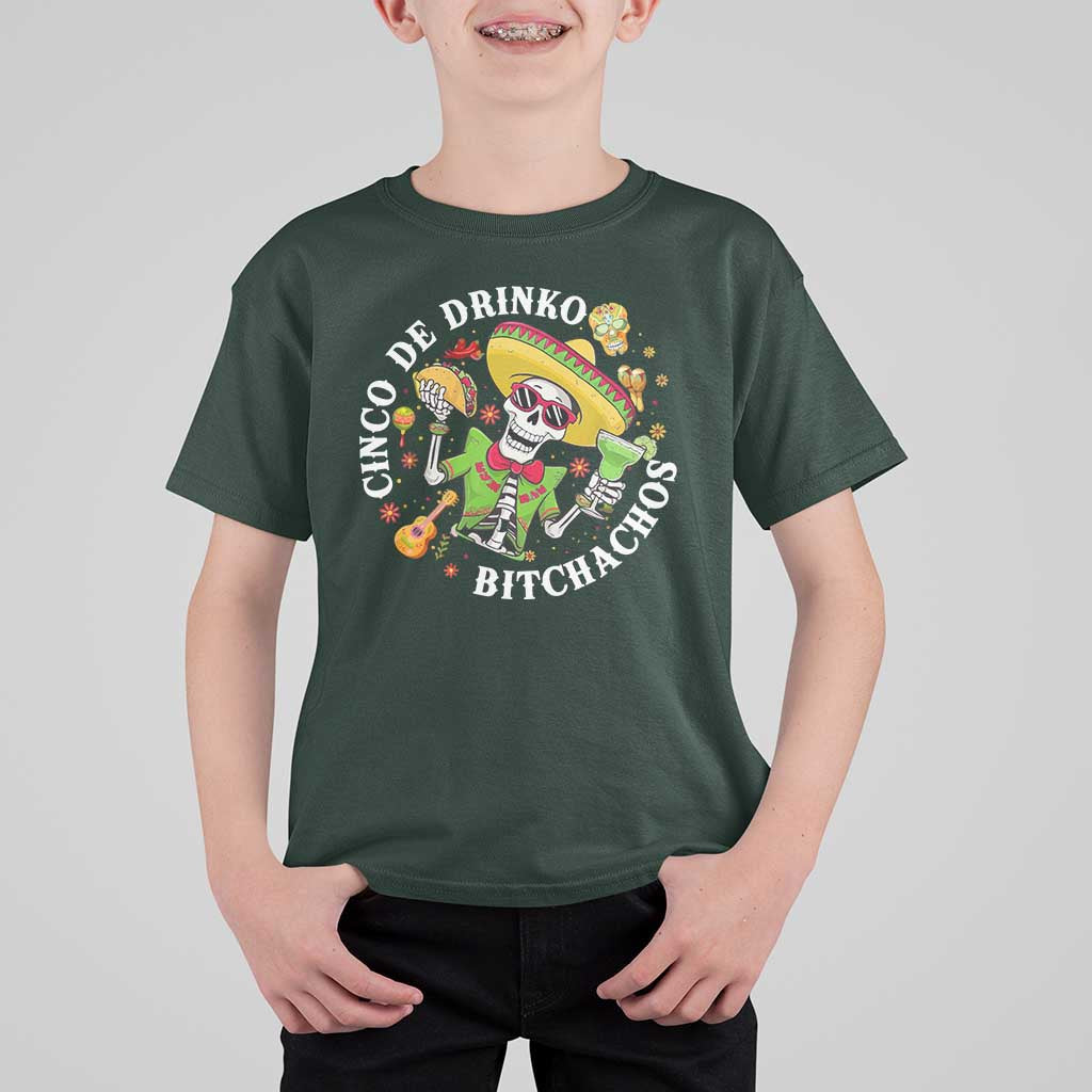 Cinco De Drinko Bitchachos T Shirt For Kid Funny Cinco De Mayo Drinking Mexican Fiesta