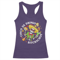 Cinco De Drinko Bitchachos Racerback Tank Top Funny Cinco De Mayo Drinking Mexican Fiesta