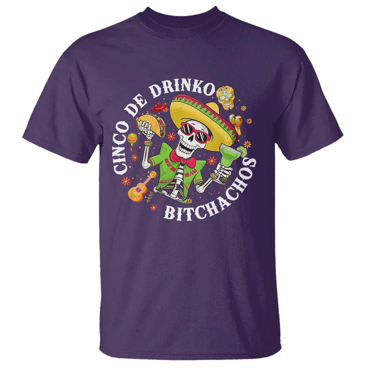 Cinco De Drinko Bitchachos T Shirt Funny Cinco De Mayo Drinking Mexican Fiesta