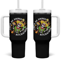 Cinco De Drinko Bitchachos Tumbler With Handle Funny Cinco De Mayo Drinking Mexican Fiesta