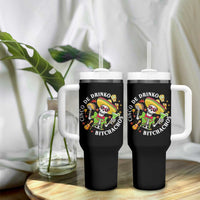 Cinco De Drinko Bitchachos Tumbler With Handle Funny Cinco De Mayo Drinking Mexican Fiesta