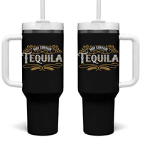 May Contain Tequila Tumbler With Handle Classic Drinking Humor